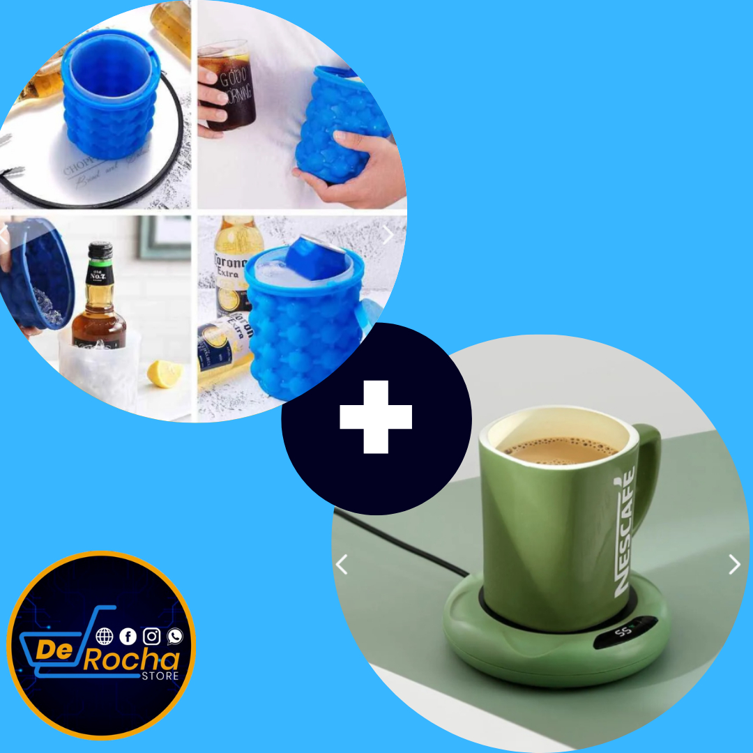 combo calentador vaso+molde hielo